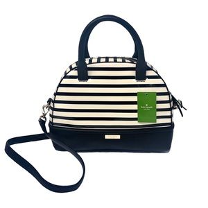 Kate Spade Chelsea Park Patent Stripe Satchel Bag